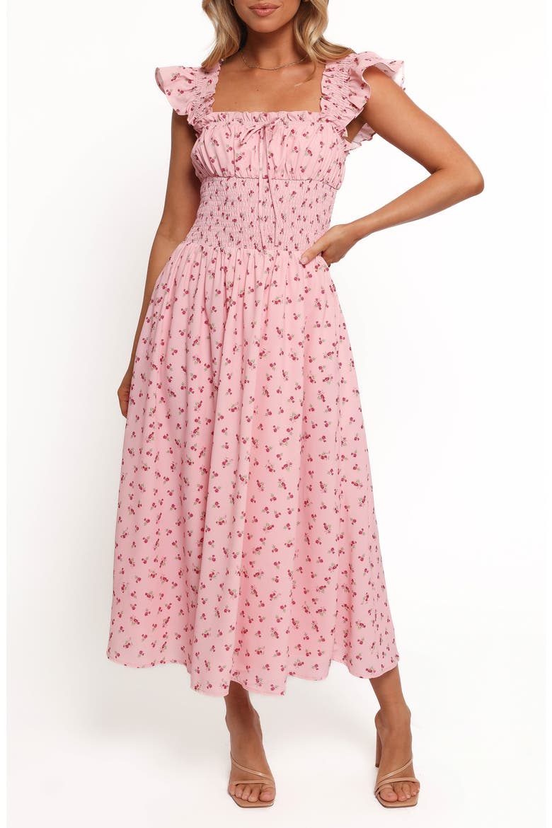 Bronte Smocked Maxi Dress, Main, color, PINK FLORAL