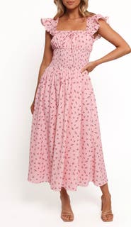 Petal & Pup Bronte Smocked Maxi Dress