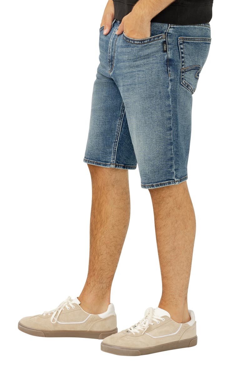 Zac Relaxed Fit Denim Shorts, Alternate, color, PORTO