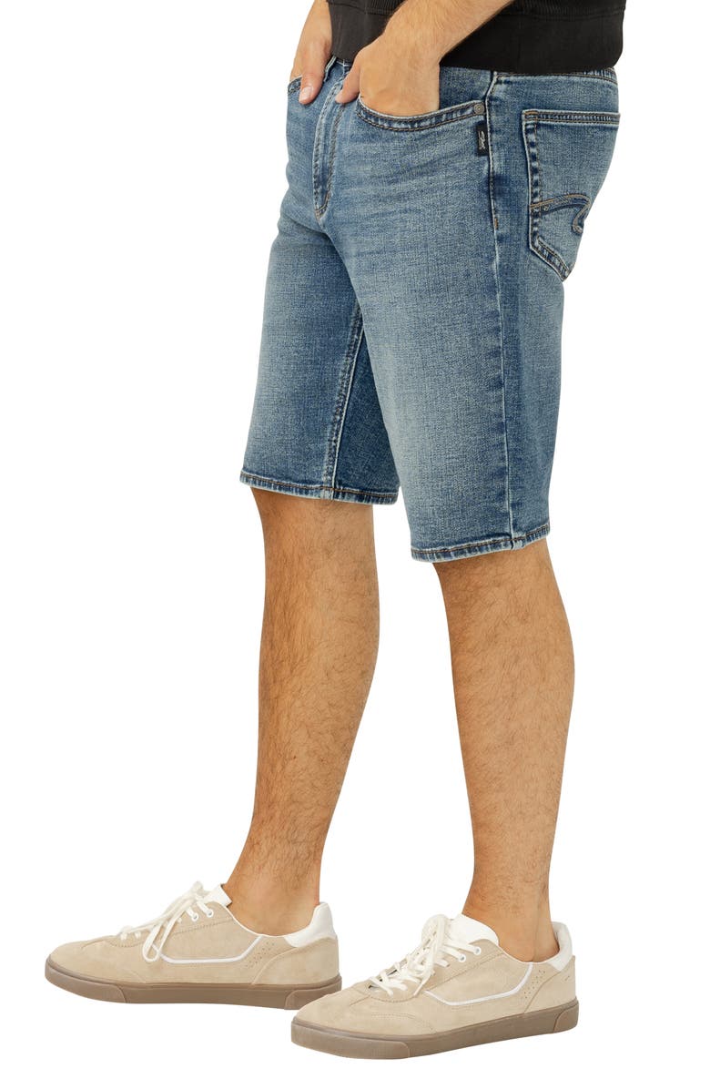 Silver Jeans Co. Zac Relaxed Fit Denim Shorts, Alternate, color, 