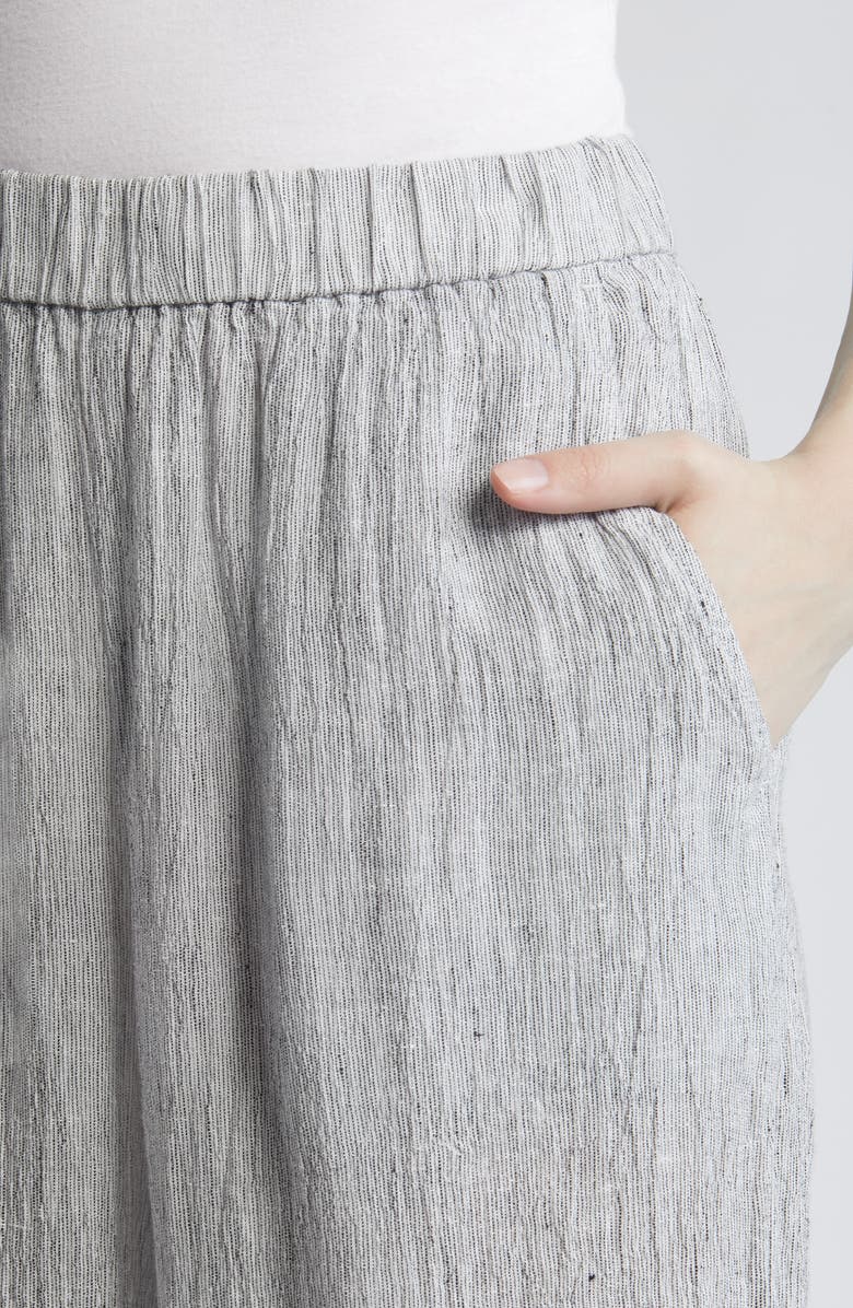 Eileen Fisher Organic Linen Wide Leg Pants, Alternate, color, 