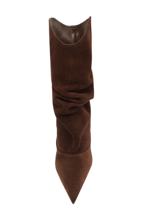 Schutz Maryana Slouch Pointed Toe Boot In Brown