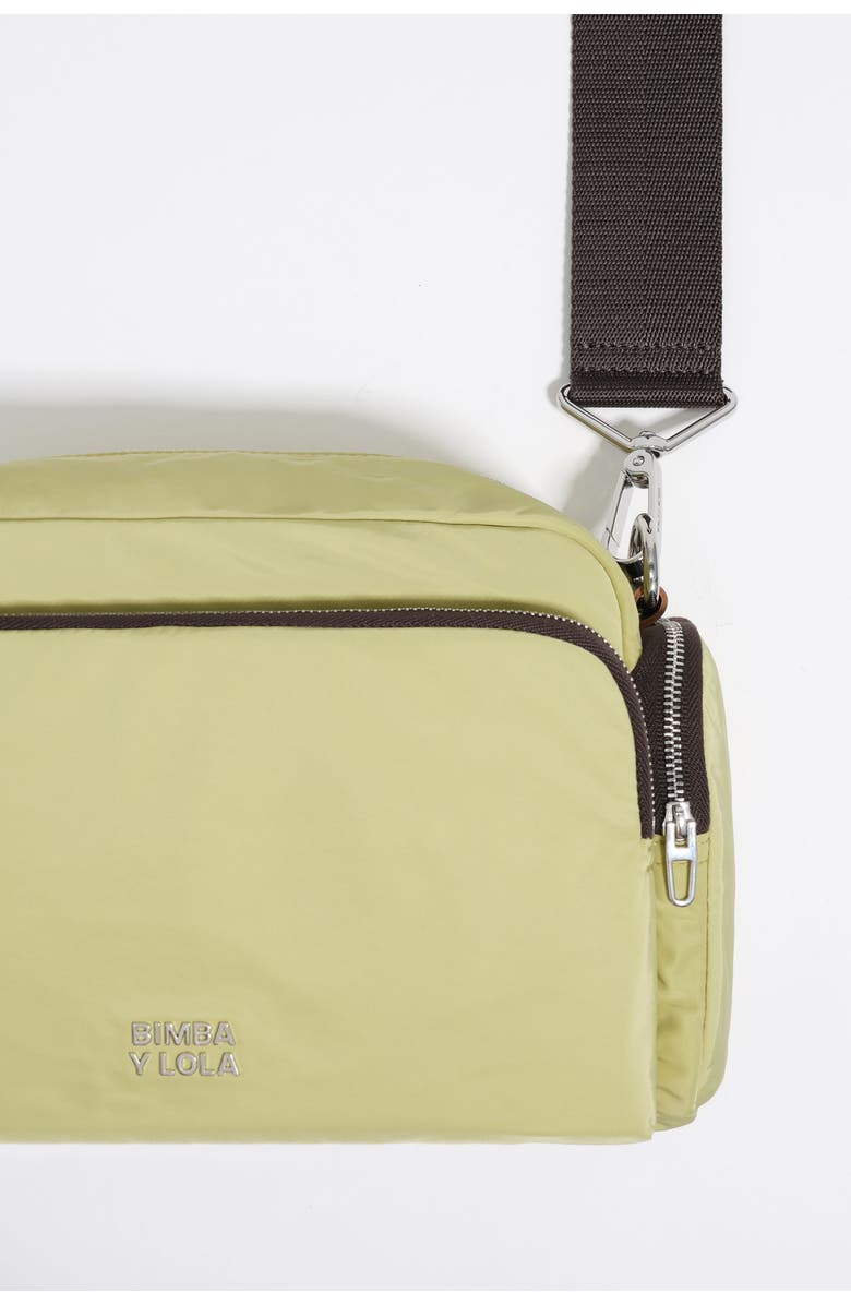 Bimba y Lola Medium Nylon Pocket Crossbody Bag, Alternate, color, Pale Lime