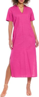 London Times V-Neck Maxi Dress