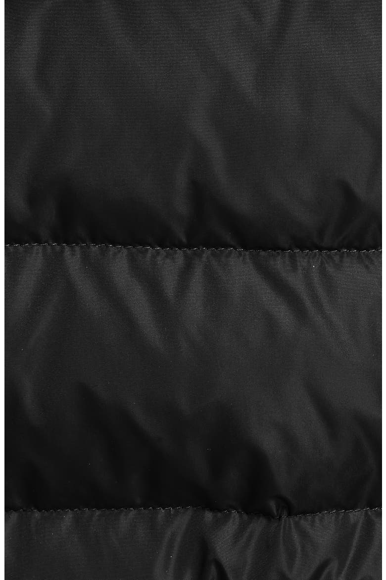'Khloe' Water Resistant Nylon Down Puffer Parka with Removable Genuine Fox Fur Trim, Alternate, color, BLACK