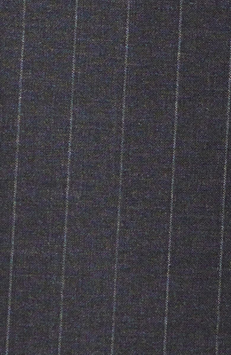 Burberry Bloomsbury Pinstripe Wool Jacket, Alternate, color, Iron Grey Stripe