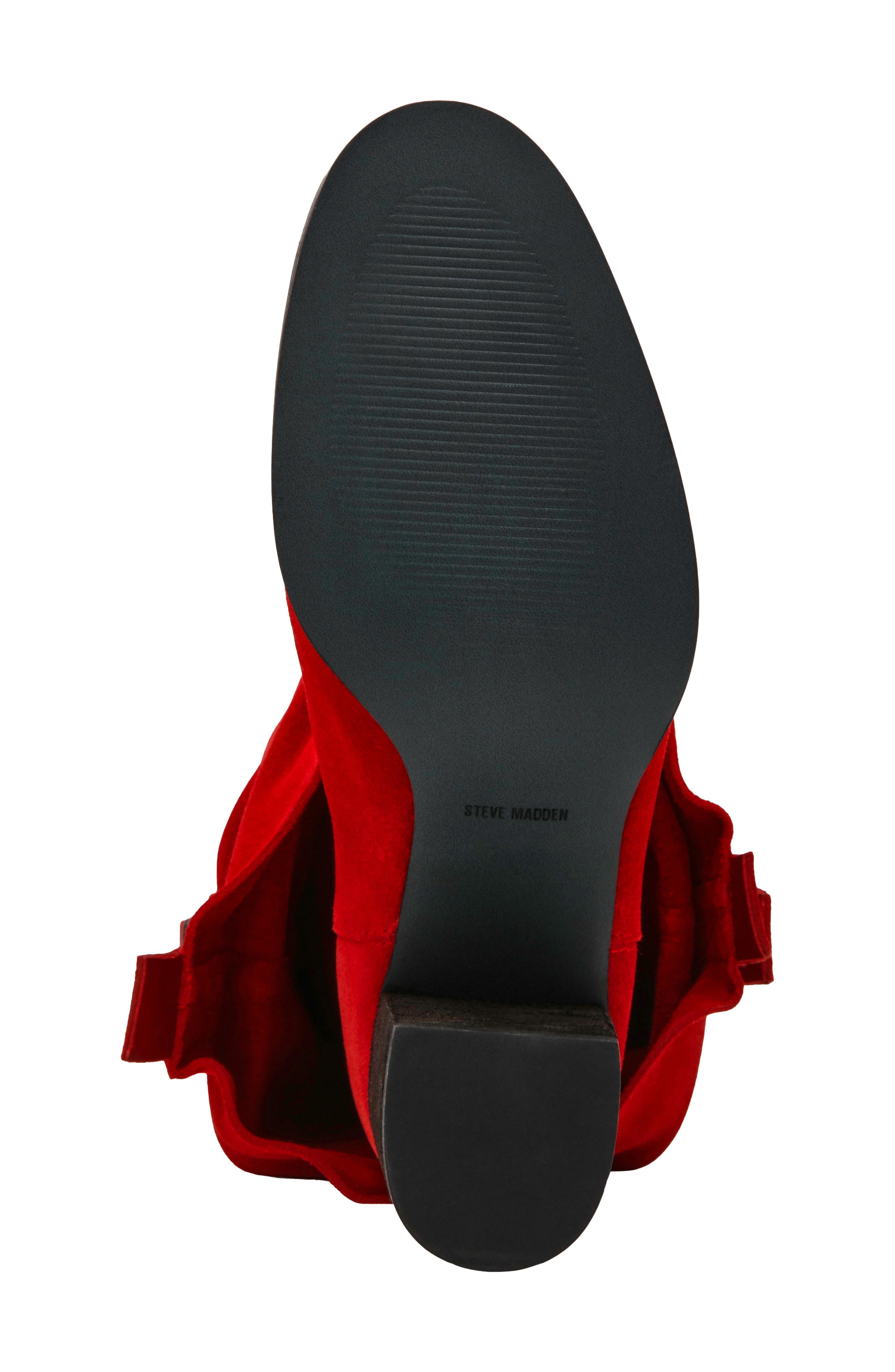 Bozeman Knee High Boot, Alternate, color, RED SUEDE