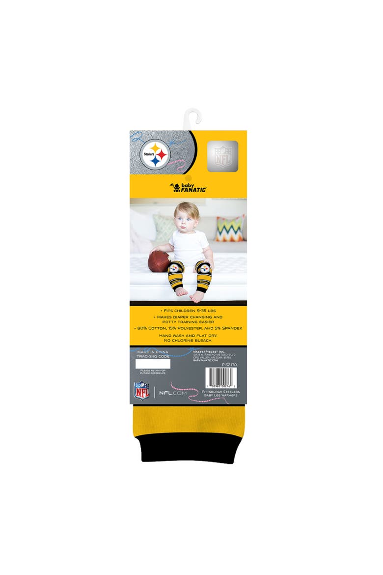 Pittsburgh Steelers Baby Leg Warmers, Alternate, color, Black