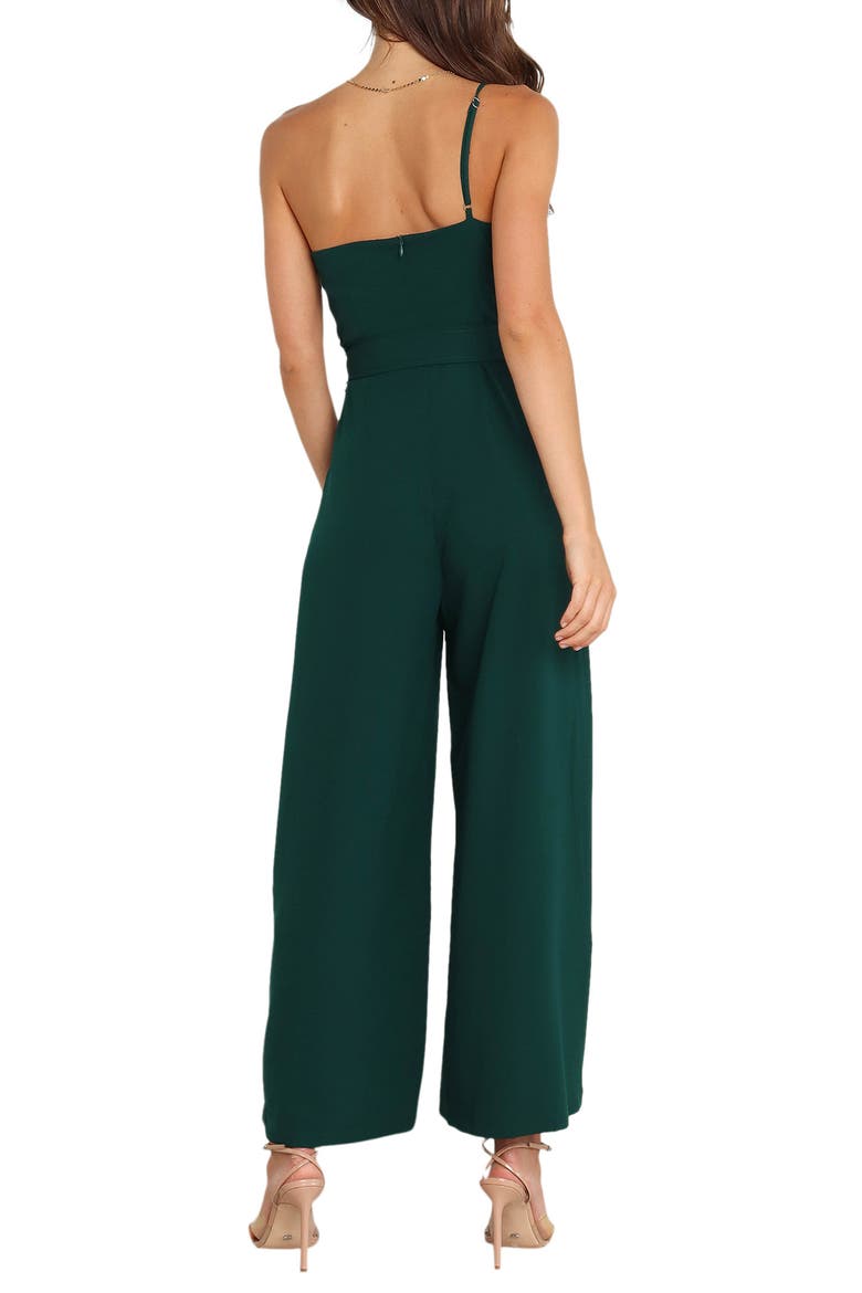 Leyton Asymmetric Jumpsuit, Alternate, color, EMERALD