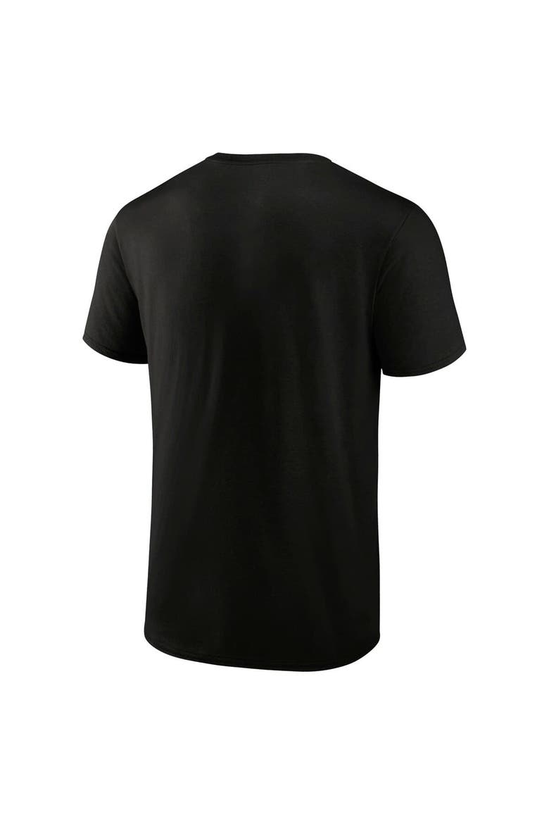 Men's Profile  Black Miami Marlins Big & Tall Distressed Logo T-Shirt, Alternate, color, Black