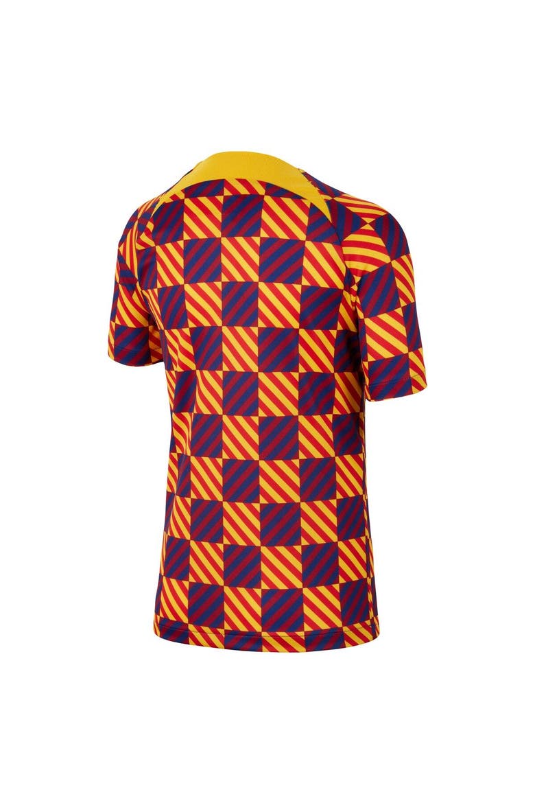 Youth Nike Yellow Barcelona Pre-Match Top, Alternate, color, Yellow