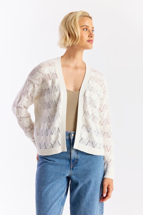 Chevron Stitch Cardigan