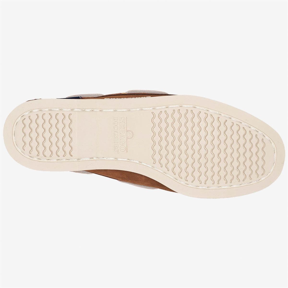 Sebago Portland Nubuck Womans Boat Shoes, Alternate, color, Brown Dk-Yellow Gold