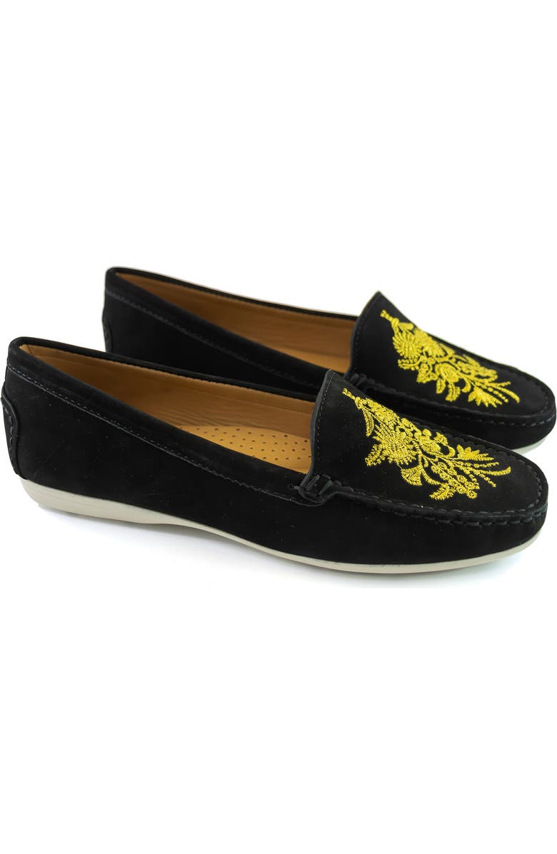 DRIVER CLUB USA Nashville Embroidered Driving Loafer, Alternate, color,