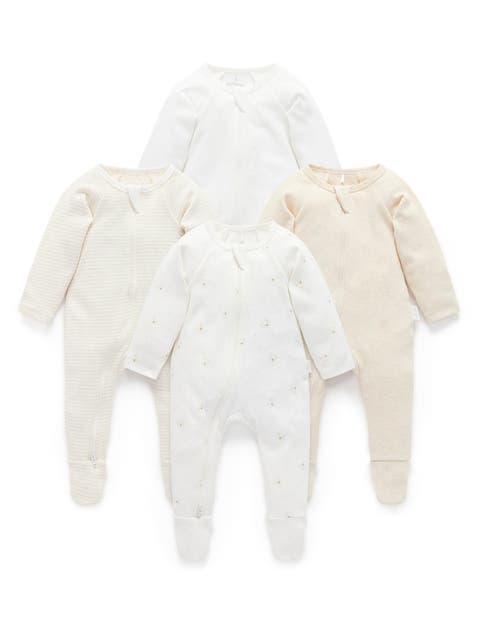 4 Pack Zip Footie Unisex