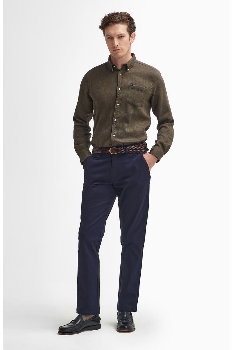 Sueded Sateen Tailored Trousers, Alternate, color, DARK NAVY