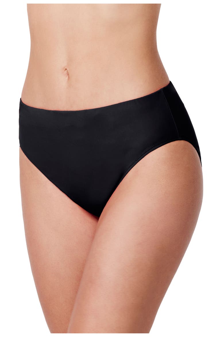 Tutti Frutti Mid Rise Swim Bottom, Alternate, color, Black