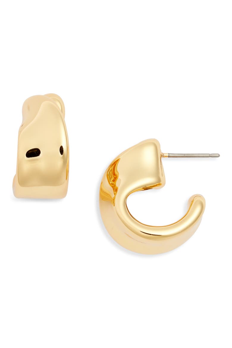 Small Aurelia Hoop Earrings, Main, color, HIGH POLISH GOLD