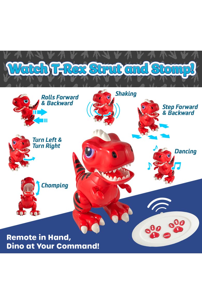 Robo Pets Dino - Red, Alternate, color, Red