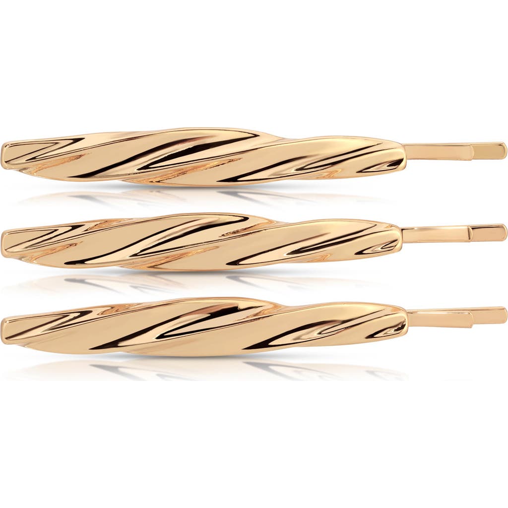 Ettika 3-pack Twisted Barrettes