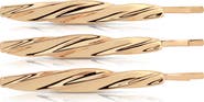 Ettika 3-Pack Twisted Barrettes
