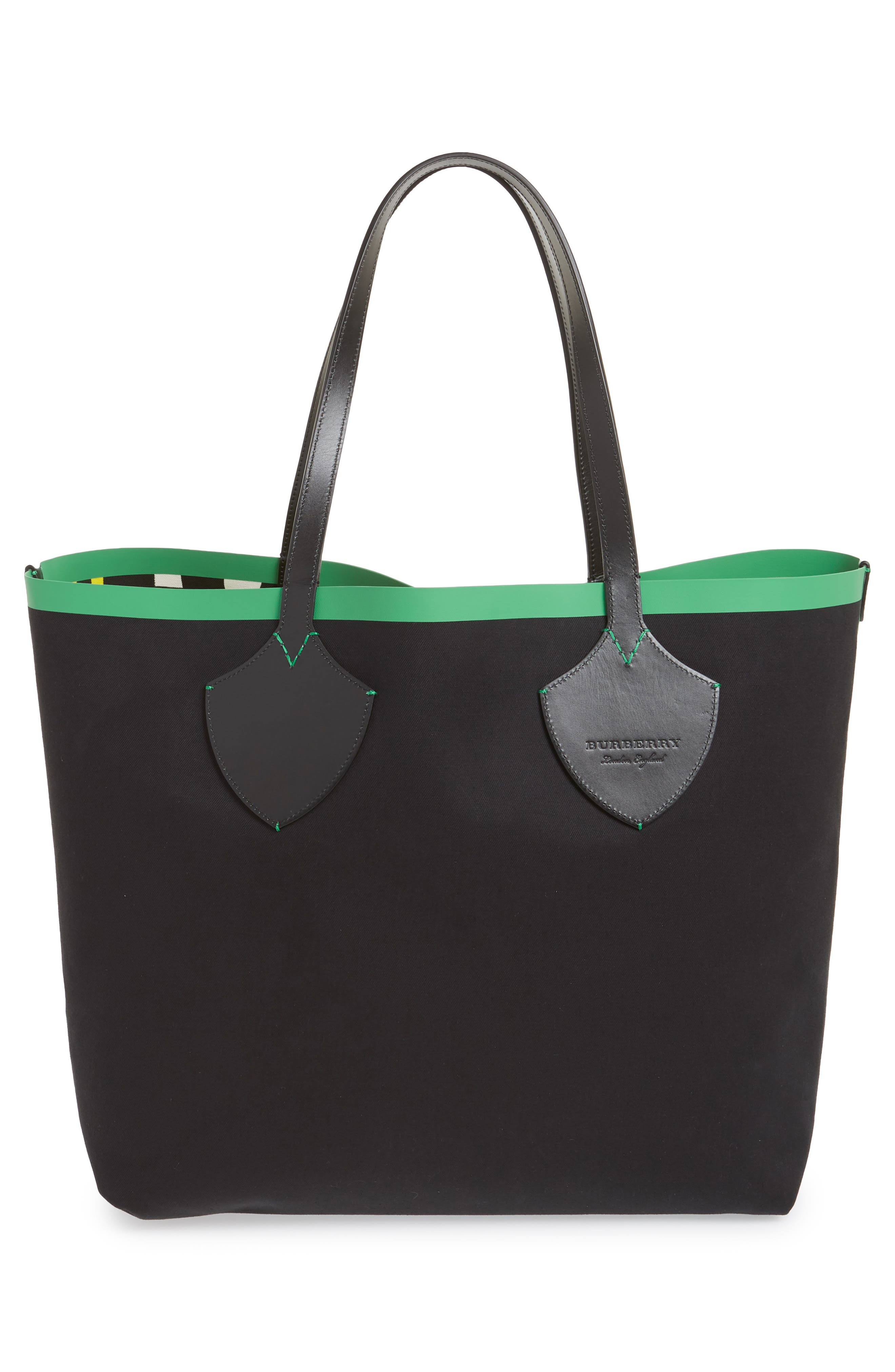 Burberry Giant Graffiti Print Reversible Tote, Alternate, color, 