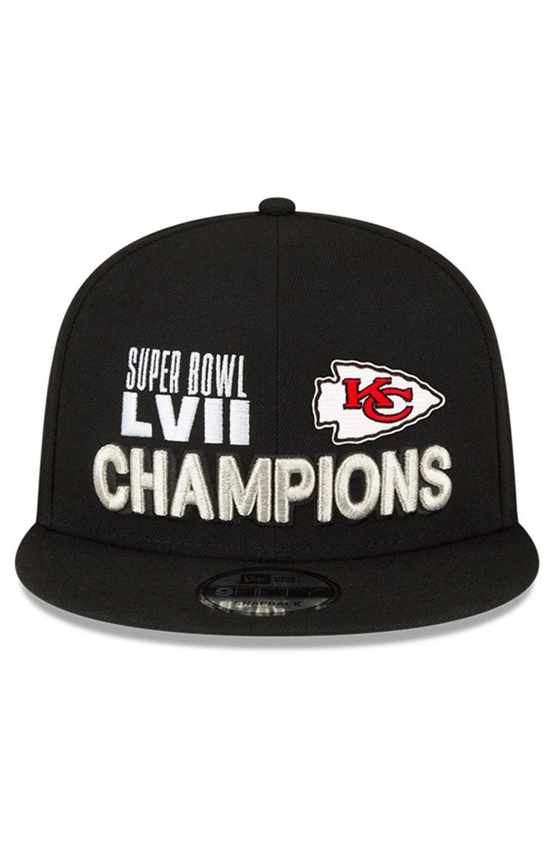 New Era Men's New Era  Black Kansas City Chiefs Super Bowl LVII Champions Parade 9FIFTY Snapback Hat, Alternate, color, 