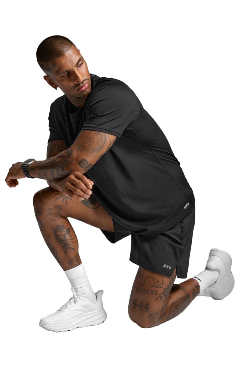 2XU Men's Aero Tee, Alternate, color, Black/Silver Reflective