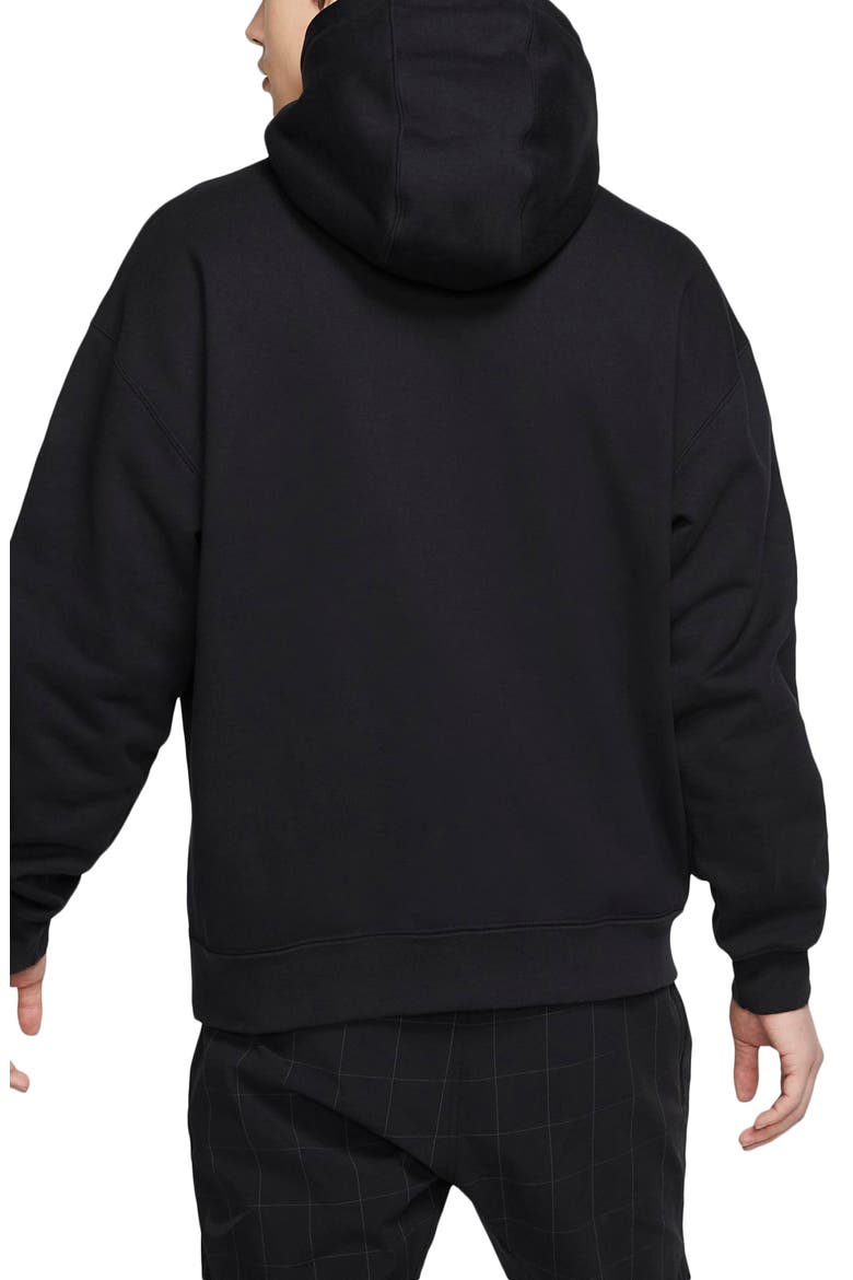 Hooded Sweatshirt, Alternate, color, BLACK/ WHITE