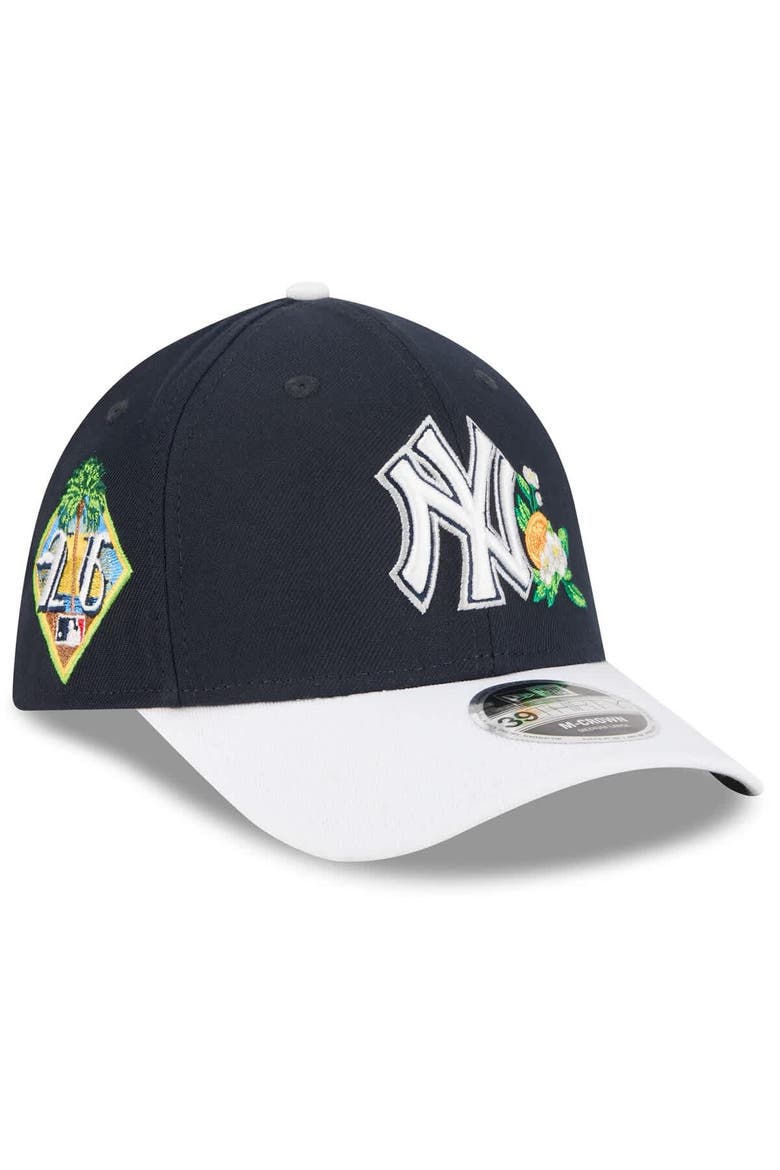 Men's New Era  Navy/White New York Yankees 2026 Spring Training M-Crown 39THIRTY Flex Hat, Main, color, Navy
