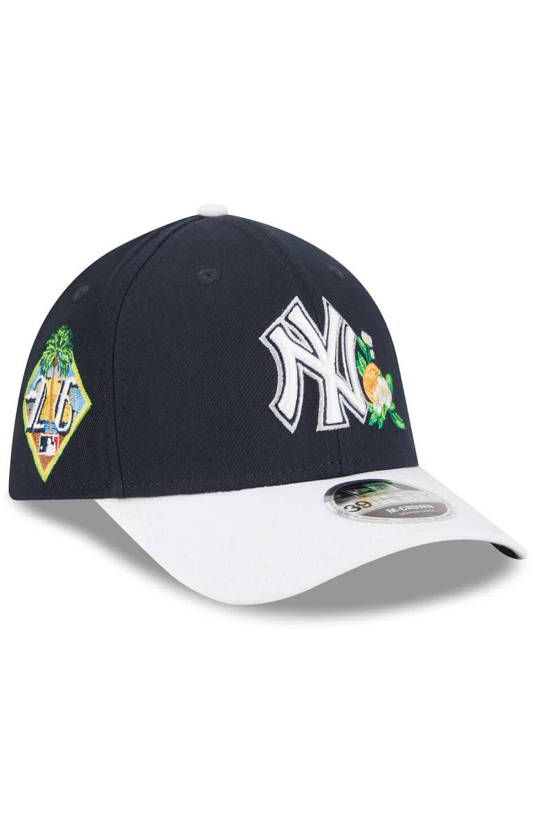 New Era Men's New Era Navy/White New York Yankees 2026 Spring Training M-Crown 39THIRTY Flex Hat, Main, color, Navy