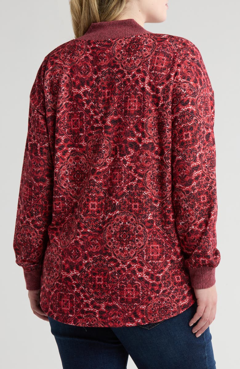 RUBY RD Mandala Long Sleeve Hacci Top, Alternate, color,