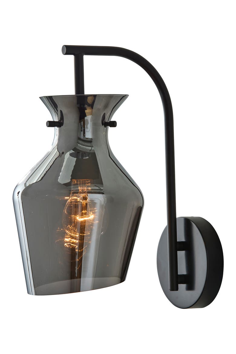 Tate Wall Lamp, Main, color, BLACK