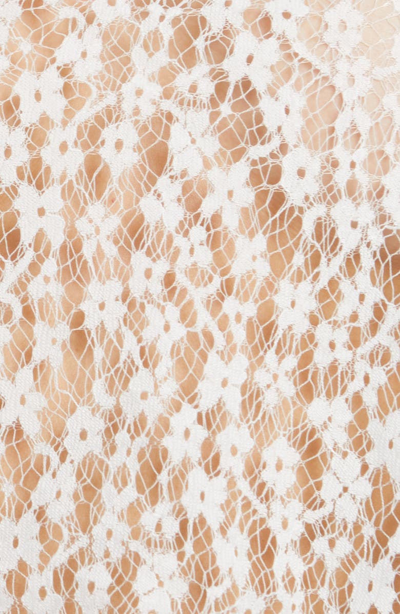 Coquette Crop Lace Top & Tap Shorts Set, Alternate, color, White