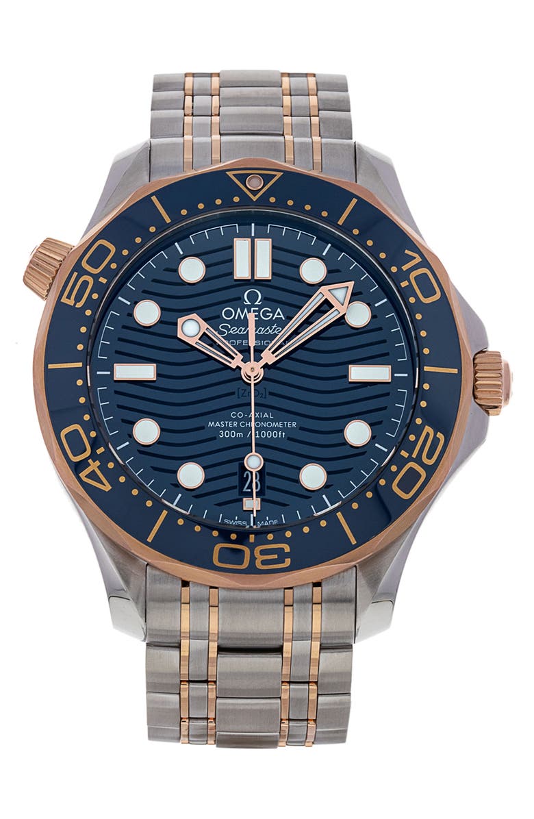 Watchfinder & Co. Omega Preowned 2019 Seamaster Diver 300M Automatic Bracelet Watch, 42mm, Main, color, 