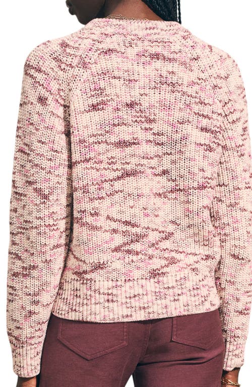 Faherty Painters Crew Sweater In Pink