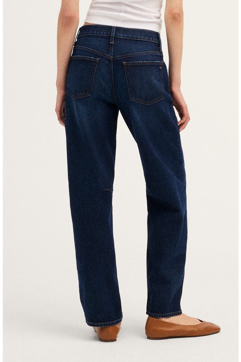 Darted Barrel Leg Jeans, Alternate, color, MIDNIGHT STONE WASH