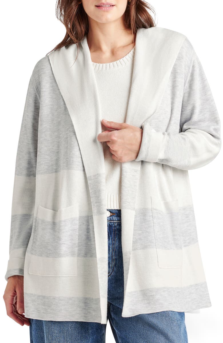 Splendid Sydney Hooded Stripe Cardigan, Main, color, 