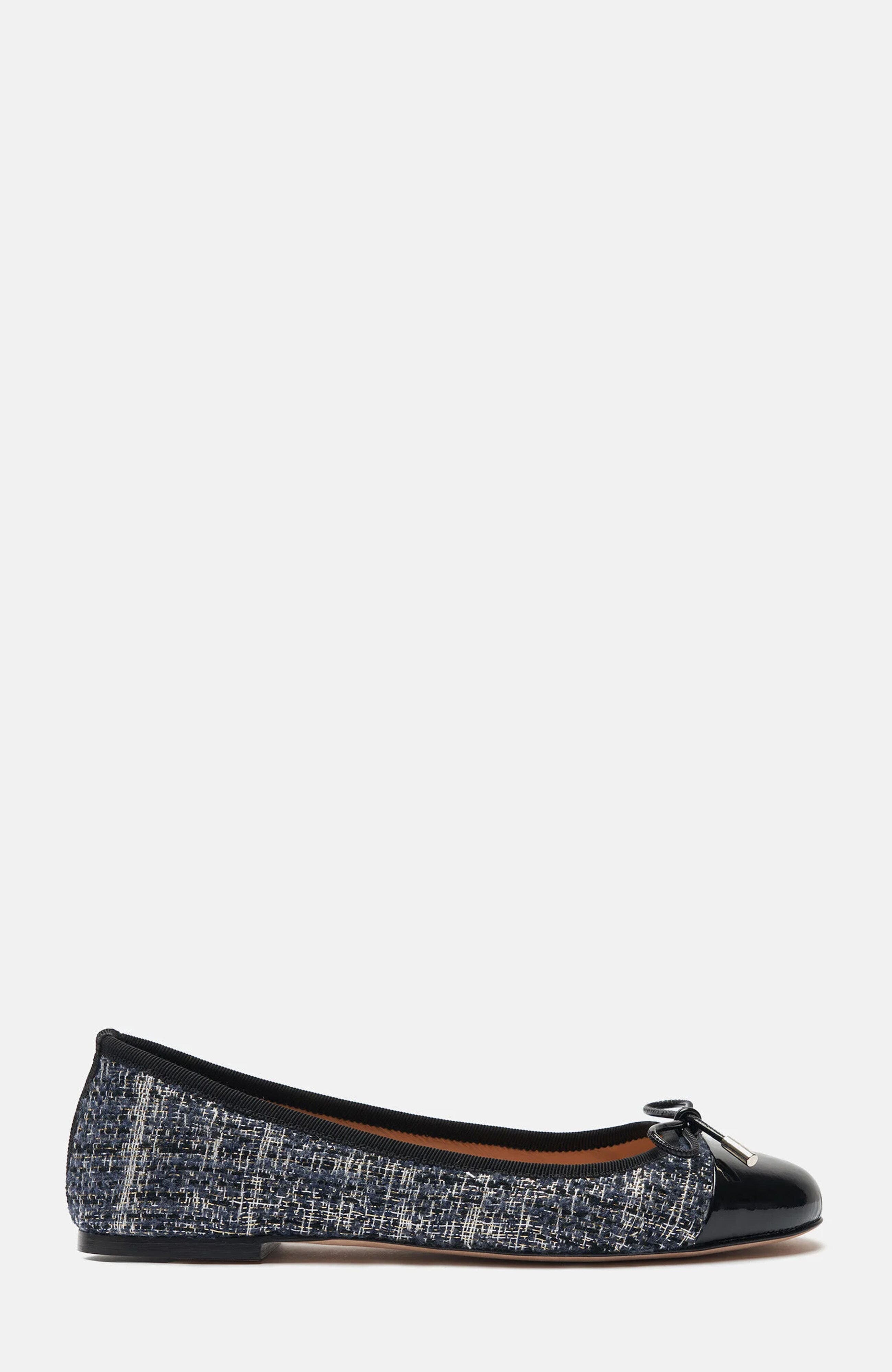 Carla Ballerinas, Alternate, color, Blue - Tweed