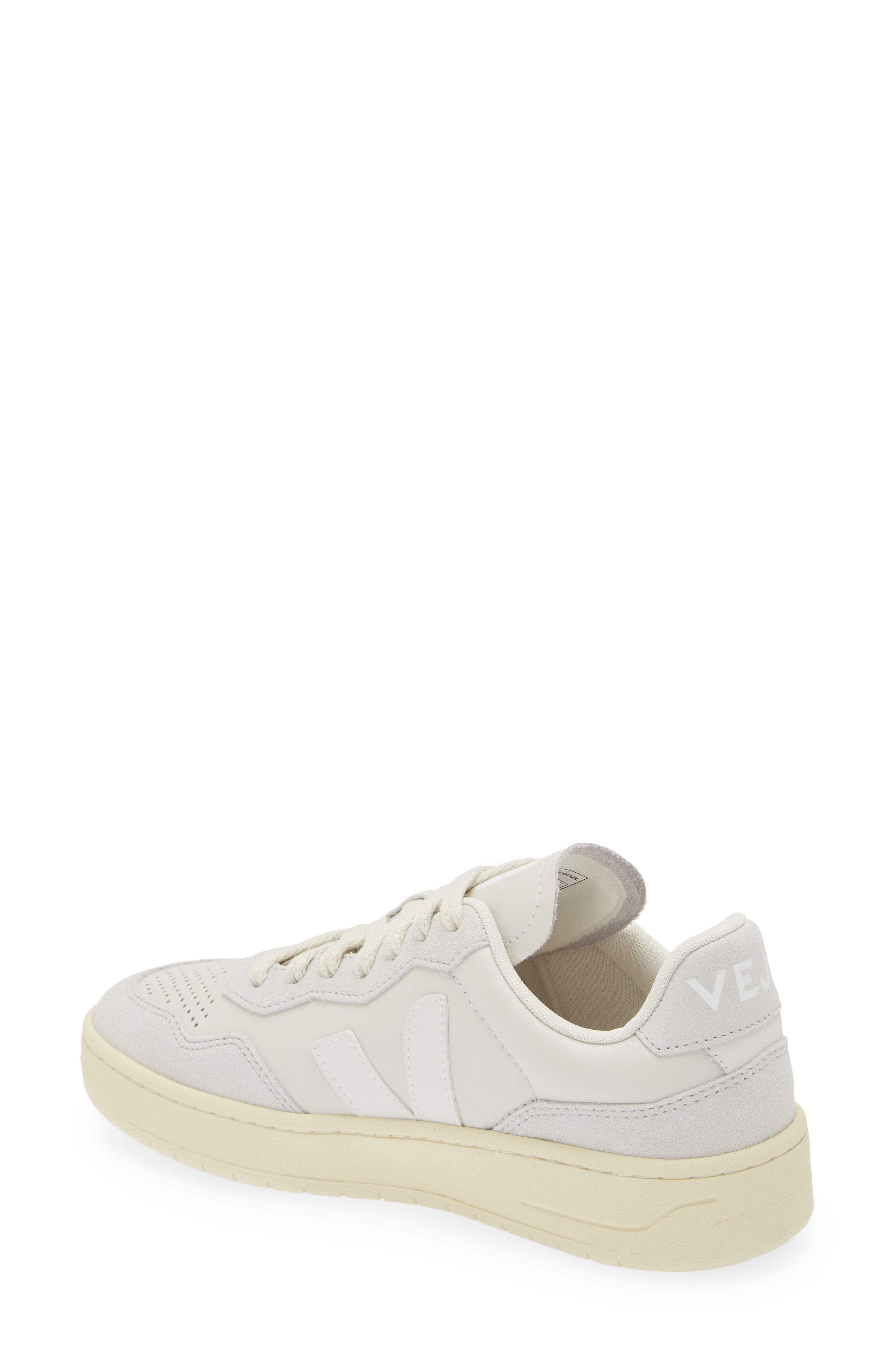 Veja V-90 Leather Sneaker, Alternate, color, 