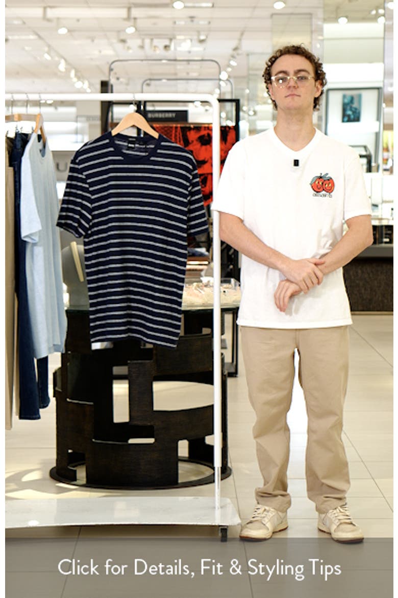 Taut Stripe Linen & Cotton T-Shirt video