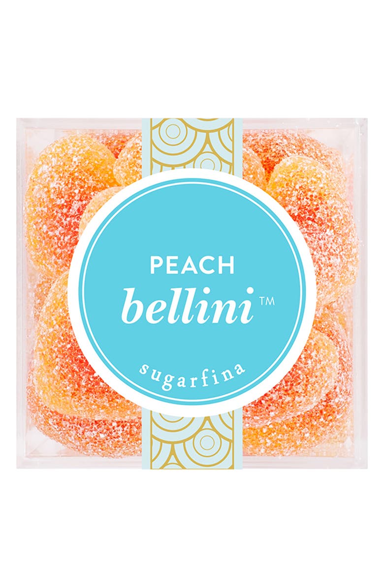 sugarfina Peach Bellini Candy Cube, Alternate, color, Peach Bellini