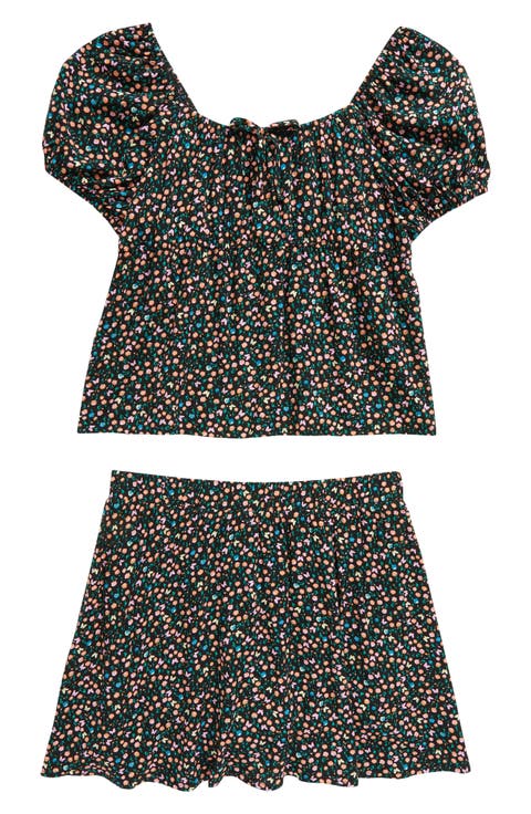 Kids' Floral Top & Shorts Set (Big Kid)