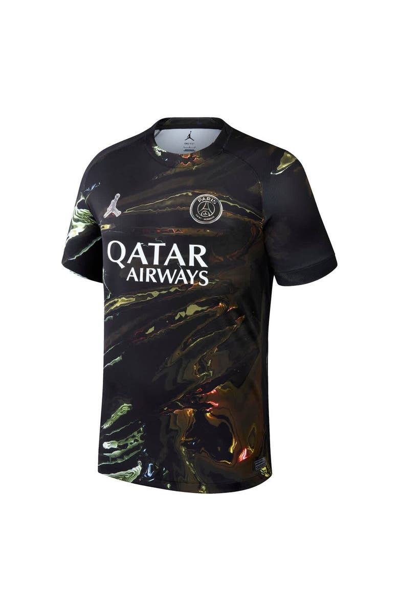 Jordan Brand Men's Jordan Brand Black Paris Saint-Germain 2025/26 Night Edition Stadium Replica Jersey, Alternate, color, Black