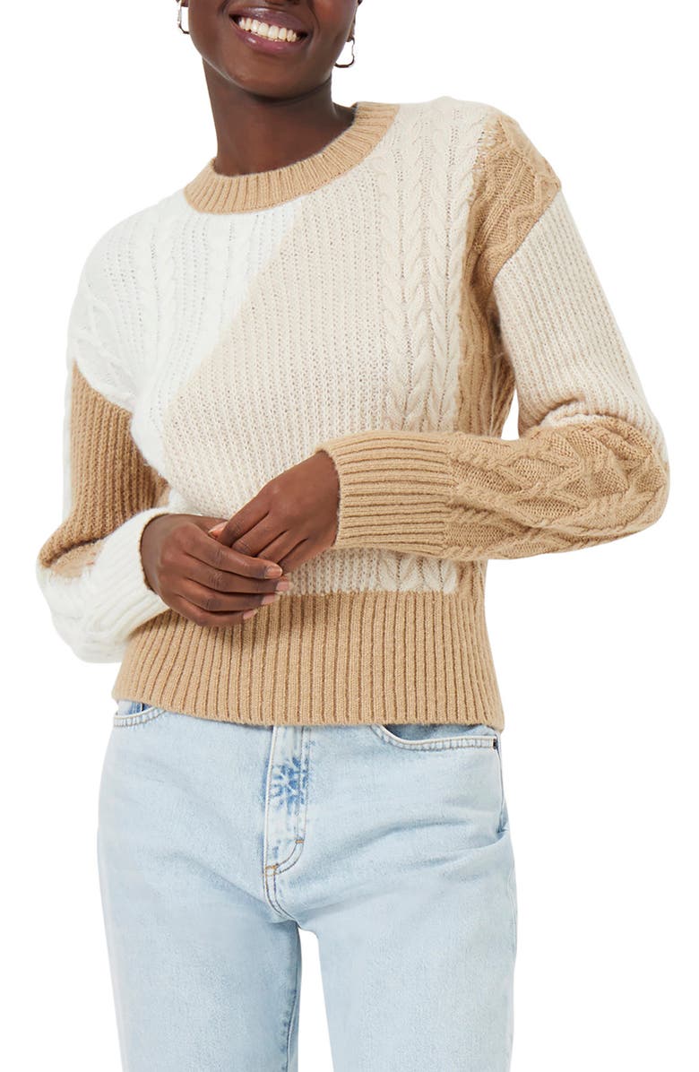 French Connection Madelyn Cable Knit Sweater, Main, color,