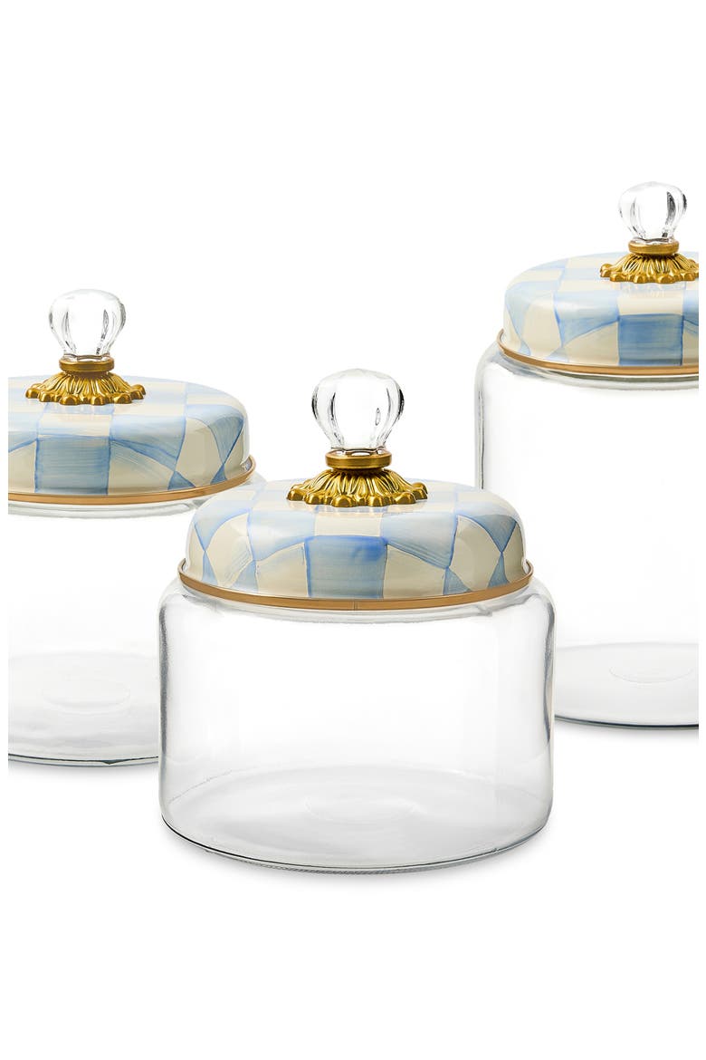 Sky Check Small Kitchen Canister, Alternate, color, SKY CHECK