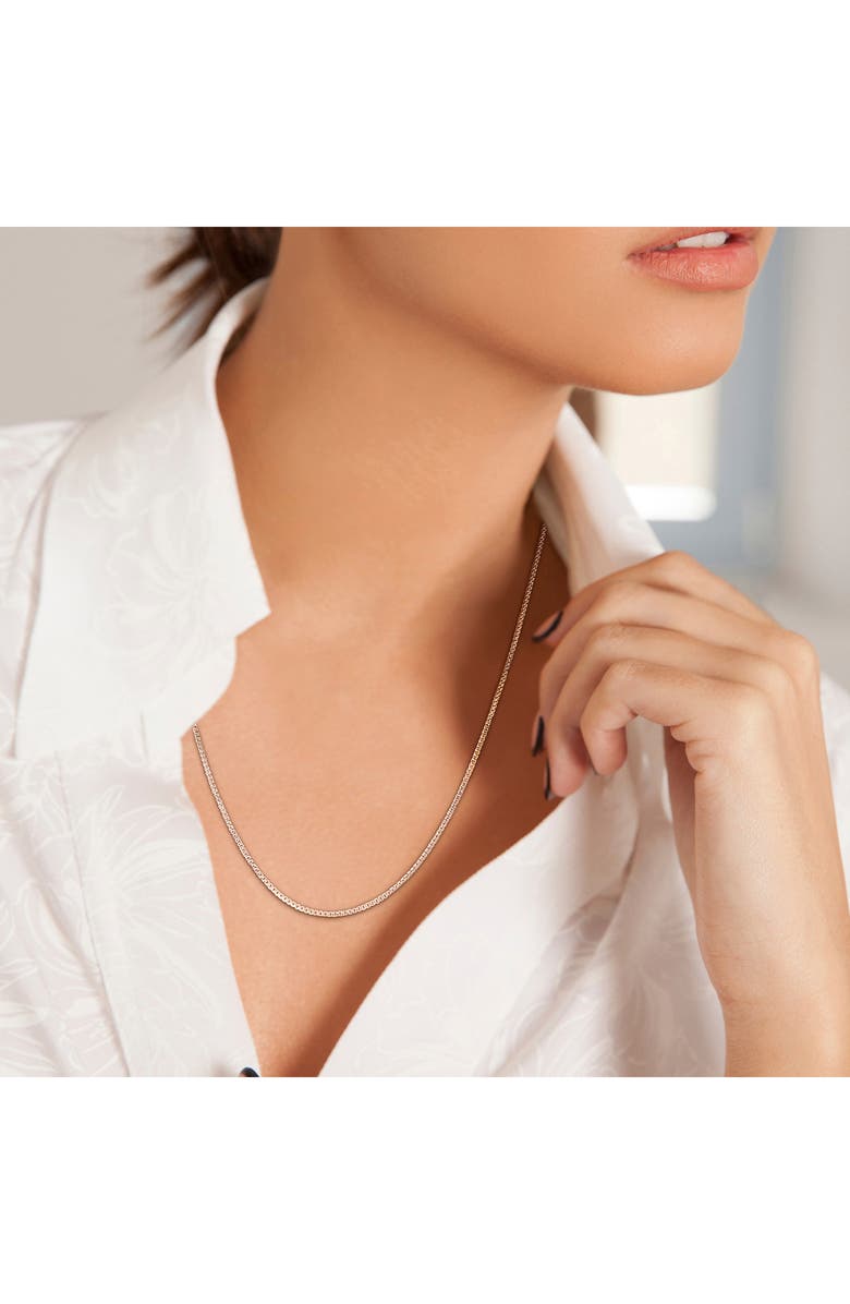 DELMAR Box Link Chain Necklace, 1.40mm, Alternate, color,