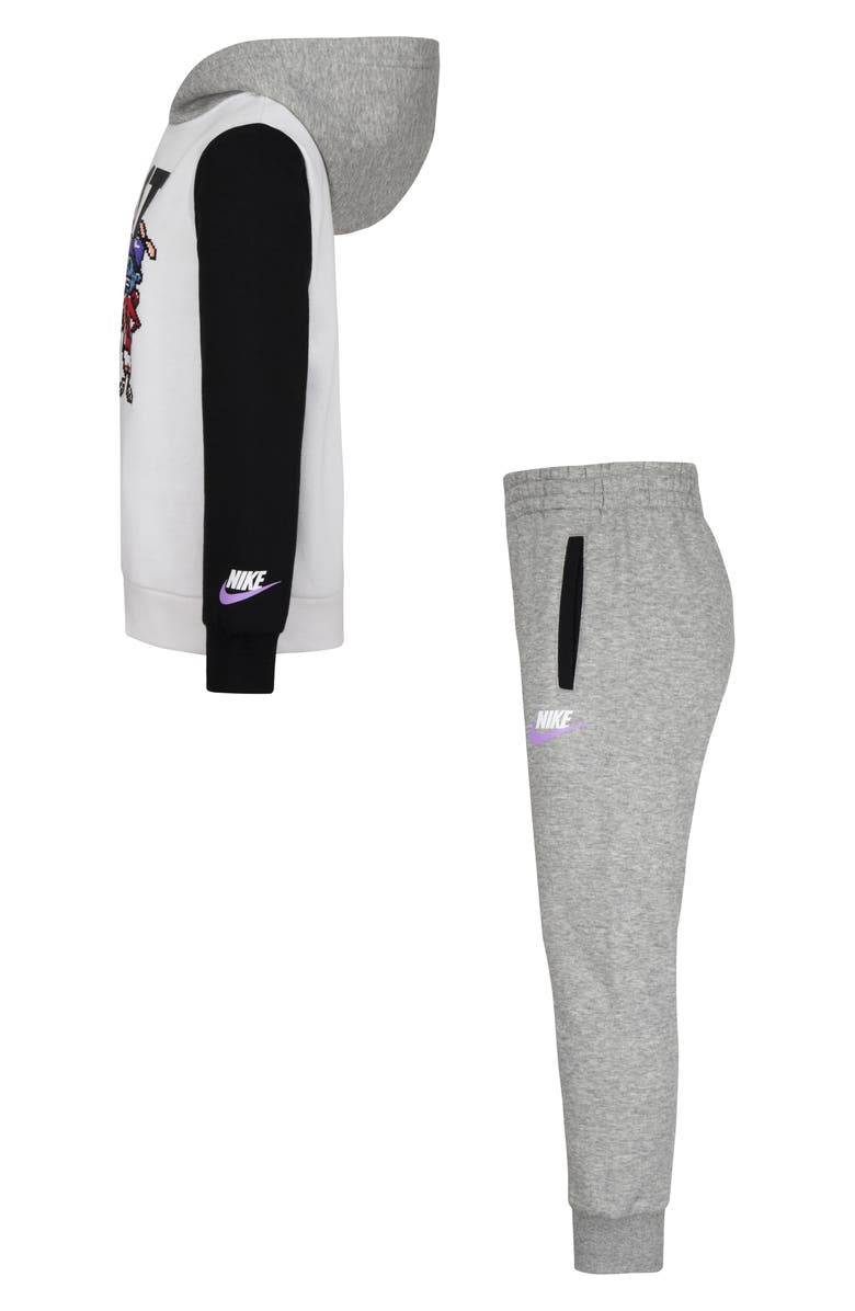 Nike Kids' Hooded Pullover & Joggers Set, Alternate, color, Dark Grey Heather