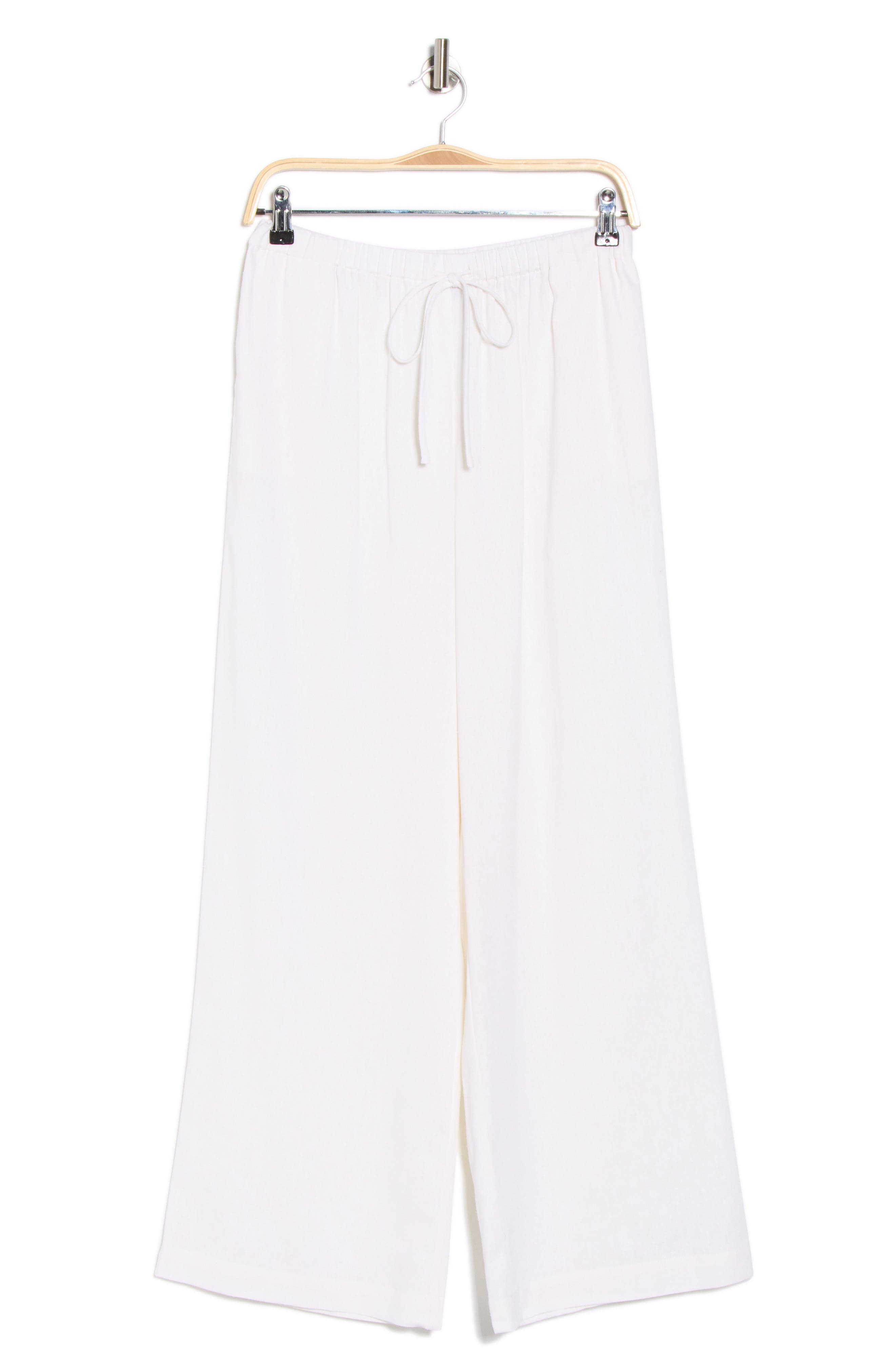 WAYF Linen Blend Pull-On Pants (Women) | Nordstromrack