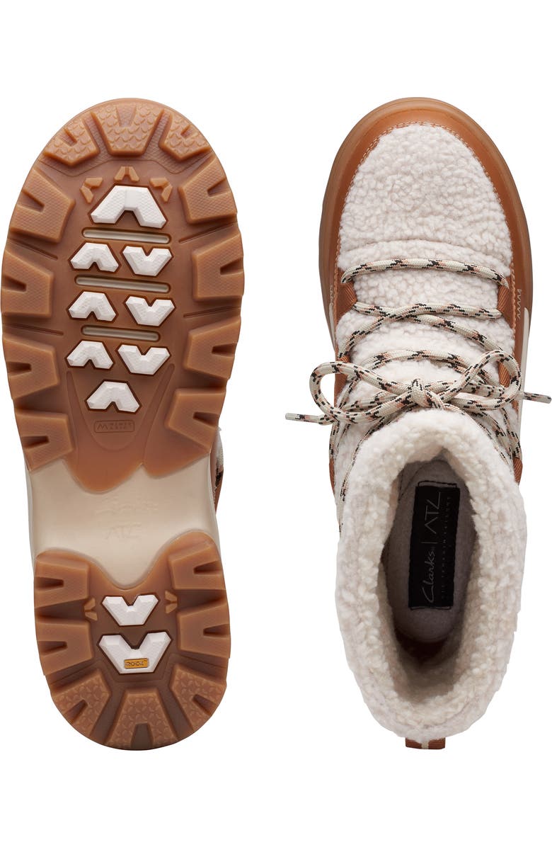 Clarks<sup>®</sup> ATL Hike Up Waterproof Faux Shearling Boot, Alternate, color,